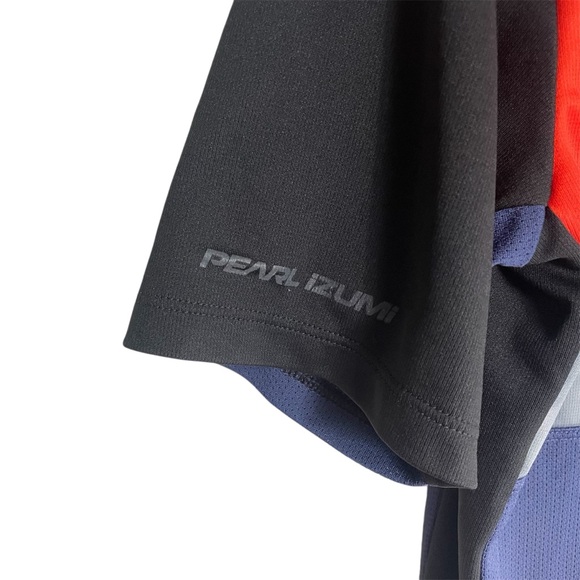 Pearl Izumi Men's Navy and Orange Short Sleeve Tee - Picture 6 of 7